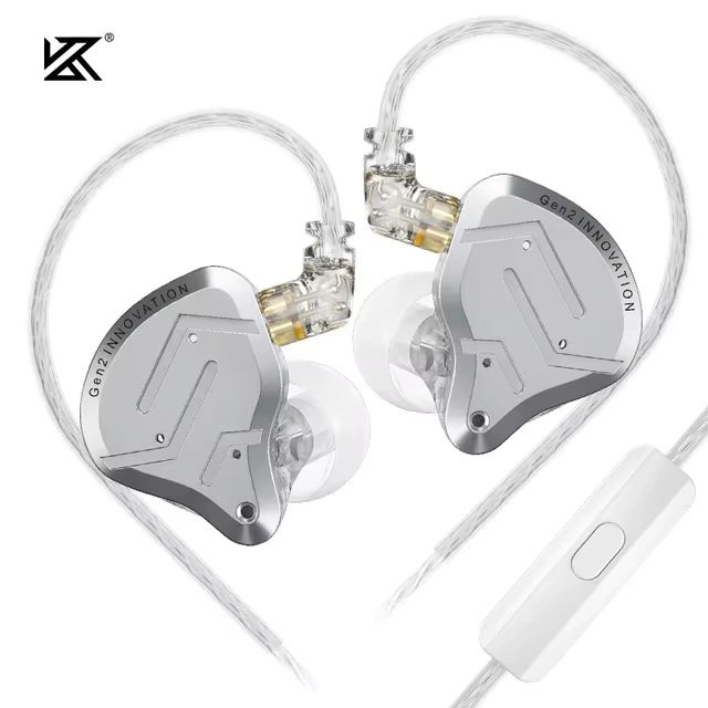KZ ZSN PRO 2 color silver mic 3.5mm