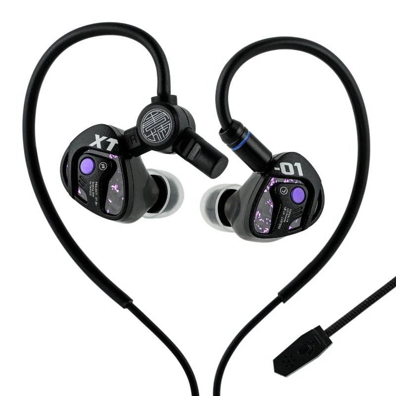 Tangzu Xue Tao Monitores auriculares IEM para juegos 3.5mm entrada jack